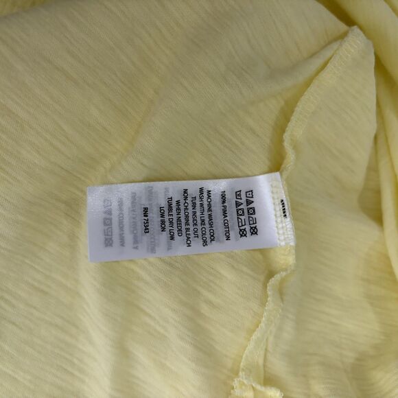 C&C California Tank Top Women's Medium Yellow Round Neck Sleeveless Basic - Picture 10 of 10